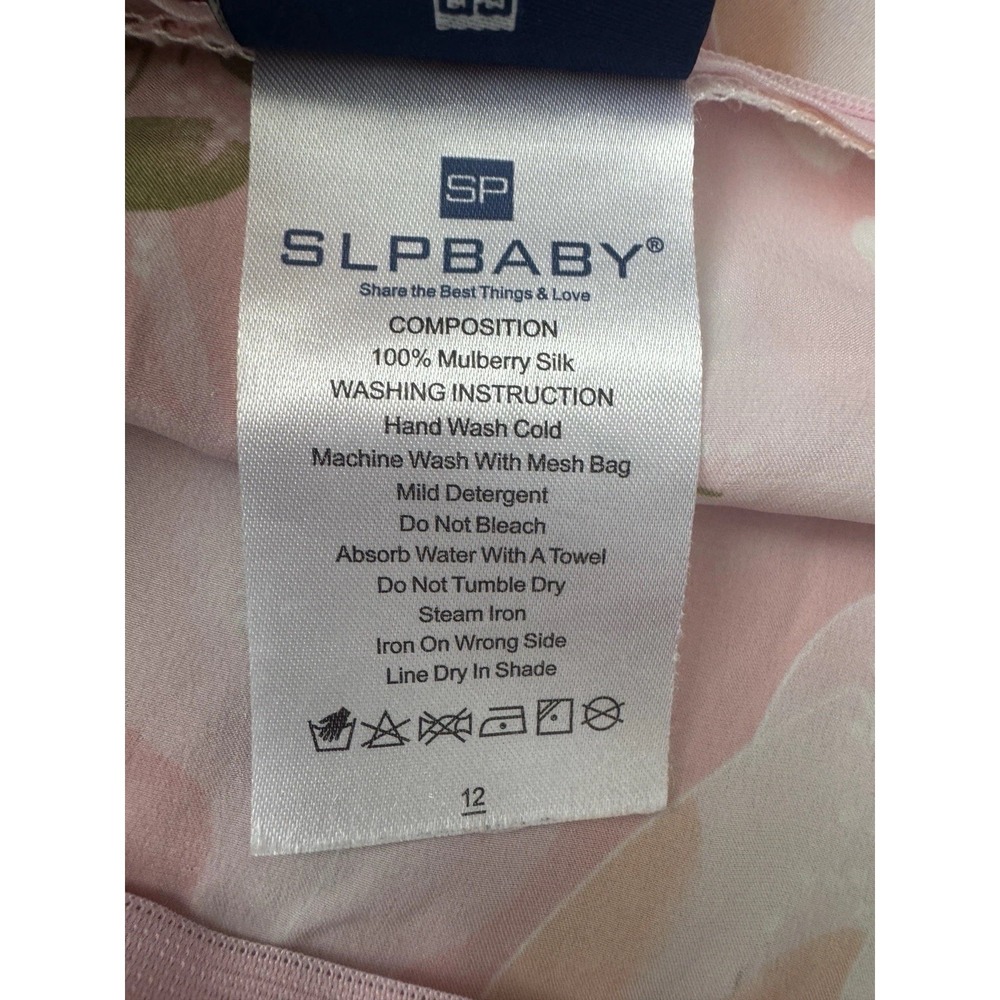 Silk Pillow Case King Size SLPBaby 6A Pink Floral 100% Pure Mulberry Silk Zip - Picture 5 of 9